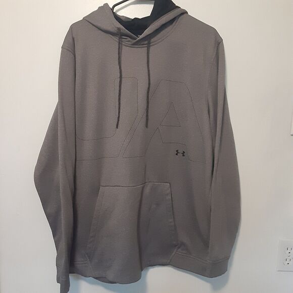 Under Armour Coldgear Hoodie Adult Mens 2XL Loose Gray Sweatshirt Sports... - Picture 1 of 7